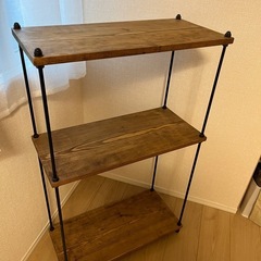 インダストリアル調　アンティーク3段ラックの画像