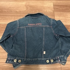 メゾピアノ130デニムジャケットの画像