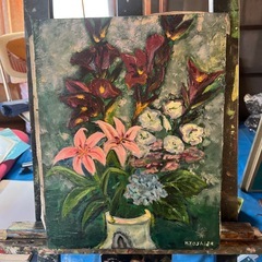 おじいちゃんが書いた油絵　一枚100円の画像