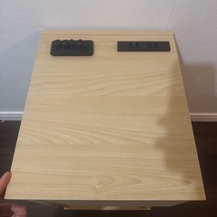 アイリスプラザ テーブル サイドテーブル スリム ベッド横 ナイトテーブル 幅30cm 30㎝ 机 棚 おしゃれ 収納 引き出し SDTH-30 ナチュラルの画像