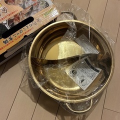 【受渡し決定】IH対応 2色鍋 4-6人前の画像