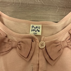 カーディガン120ピンクの画像