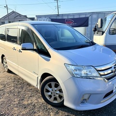 ★ 平成25年 セレナ 2.0 ハイウェイスター S-HYBRID Vセレクション両側パワースライド！プッシュスタート！ナビ、TV！オートライト！の画像