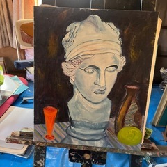 お爺ちゃんが描いた油絵　の画像