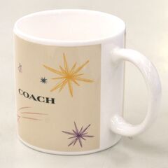 未使用保管品 COACH ノベルティ マグカップ 口径7cm 星柄 宇宙 札幌市 清田区 平岡の画像