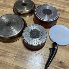 【シルバー•レッド】ティファール　６点　フライパン　鍋　T-fal  の画像