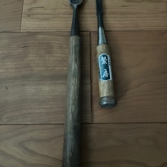 ノミ大工道具5本セット 腰につける袋付き 桜日本 繁房製の画像