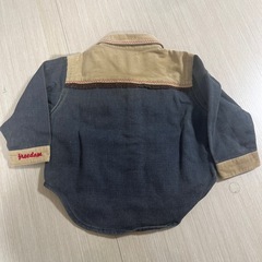 ウェスタン風　長袖　デニムシャツ　80㎝　の画像