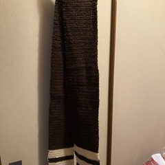 昭和レトロ　手編みロングマフラーの画像