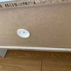 テレビボード 白 水色の画像