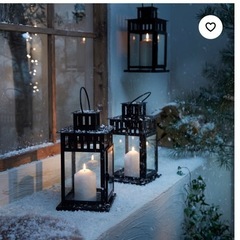 IKEA ボッルビー　ブロックキャンドル用ランタンの画像