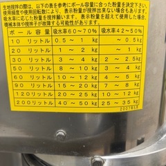 関東混合機工業 カントーミキサー HPI-20M（20L）｜200V｜パン生地・菓子生地に
の画像