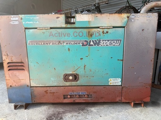 Denyo DLW-300ESW 防音型エンジン溶接・発電機 100V/200V 三相 2人同時用 ディーゼル 動作確認済