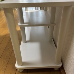 【ニトリ】テレビボード　ホワイト　※一時駐車スペース有りの画像