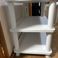 【ニトリ】テレビボード　ホワイト　※一時駐車スペース有りの画像