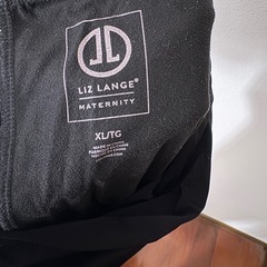 【マタニティレギンス】ブラック／XL/柔らか素材／お腹すっぽりの画像