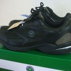 ウィンブルドン スニーカー 054WS 26.5cm ブラック ランニングシューズ WIMBLEDON メンズ 防水スニーカーの画像