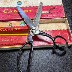 昭和レトロ　ピンキングハサミ　の画像