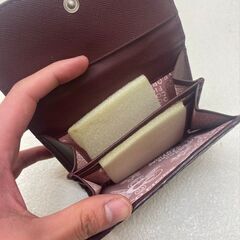 COCCO FIORE スピラ ウォレット EKSA 二つ折り財布 ワイン36 クロコ型押し 9170223 (E3782twkYM)の画像