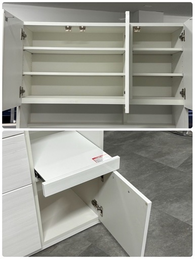 ニトリ レンジボード ソレル 幅100cm 高さ191cm 食器棚 キッチンボード 家具 札幌市白石区 ニトリ レンジボード ソレル 幅100cm 高さ191cm 食器棚 キッチンボード