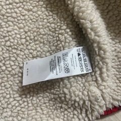 プチバトー　裏地ボア　赤黒チェック　長袖の画像