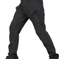 厚手フリース裏地カーゴパンツの画像