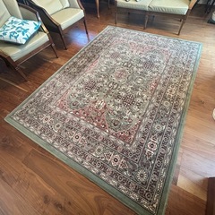 ヴィンテージラグ ウール100% 絨毯の画像