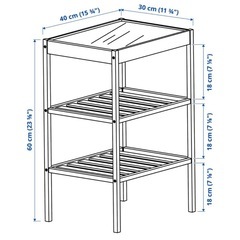 IKEA ベッドサイドテーブル　NESNA ネスナの画像