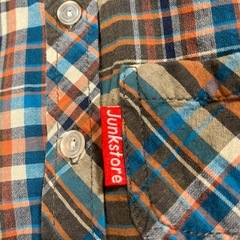 ジャンクストア　長袖チェックシャツ　80㎝の画像