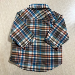 ジャンクストア　長袖チェックシャツ　80㎝の画像
