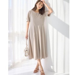 alotta アロッタ　タック袖Ａライン　ワンピース レディース　スカートの画像