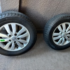 日産純正C26アルミとスタッドレスタイヤの画像