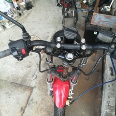 スーパーカブ改造テレスコ化　フロントフォークの画像