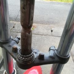 スーパーカブ改造テレスコ化　フロントフォークの画像