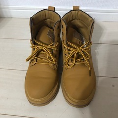 美品イエローブーツ　26センチの画像