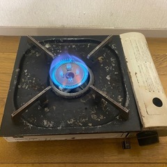 古びたカセットコンロの画像