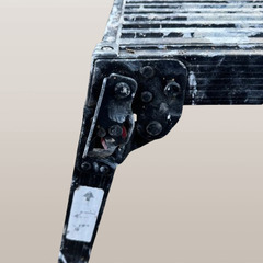 長谷川工業(Hasegawa) BLACK LABEL 脚部伸縮足場台 DRSWB-1200 ブラックタイプ4段の画像