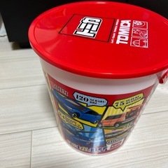 トミカ　トミカバケツ　トミカケースの画像