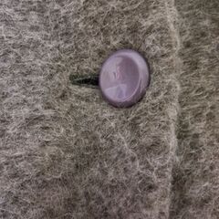 アルパカ・モヘヤ混　レディースショートコート　Lサイズ　グレーの画像