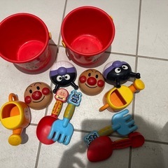 アンパンマン　砂場遊びセット2個の画像