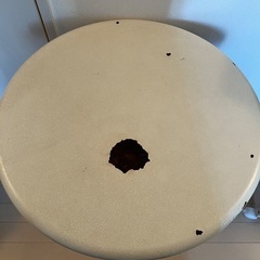 【アンティーク】昇降式丸テーブルの画像