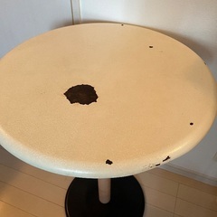 【アンティーク】昇降式丸テーブルの画像