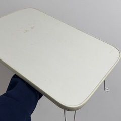 折りたたみテーブル コンパクト　45×30cm ホワイトの画像
