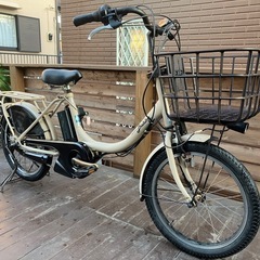 電動自転車　YAMAHA PAS bubbyi　      　大容量8.7ah搭載！　4段階中4 　　　　　　　実容量75%〜100%　　　　　　　　　　　　　   の画像