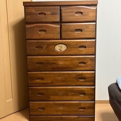 木製チェストの画像