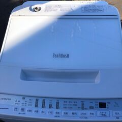 ２０２１年製　日立 HITACHI 全自動洗濯機 ビートウォッシュ 7kg ホワイト BW-V70Fの画像