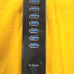 エレコム USBハブ3.0 マグネット付き セルフパワー 7ポート ブラック U3H-T719SBK 西岡店の画像