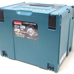 未使用品 / makita マキタ HS631DGXSB 165mm充電式マルノコ 18V 電動工具 バッテリー2個・充電器付きセット品 丸ノコ 鮫肌■No3796の画像