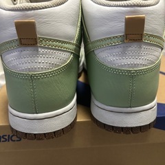 28.5cm　ナイキ ダンクハイ レトロ SE　ホワイト グリーンの画像