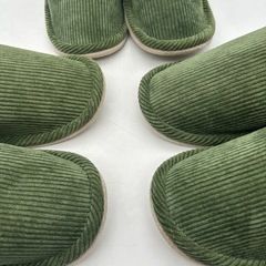 【中古品】緑 スリッパ 3足セットの画像